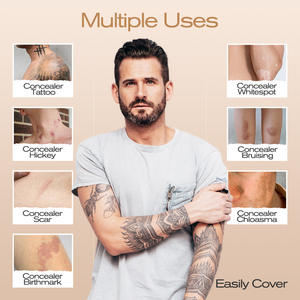 Corrector de tatuajes de larga duración y resistente, no elimina el maquillaje, cubre tatuajes de dos colores. - Product Image 2