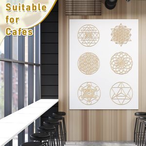 Juego <span class=keywords><strong>de</strong></span> 6 Piezas <span class=keywords><strong>de</strong></span> Arte Mural <span class=keywords><strong>de</strong></span> Geometría Sagrada <span class=keywords><strong>de</strong></span> Madera <span class=keywords><strong>de</strong></span> 12 Pulgadas, Decoración <span class=keywords><strong>de</strong></span> Pared Geométrica Zen para el Hogar, Sala <span class=keywords><strong>de</strong></span> Meditación - Product Image 2