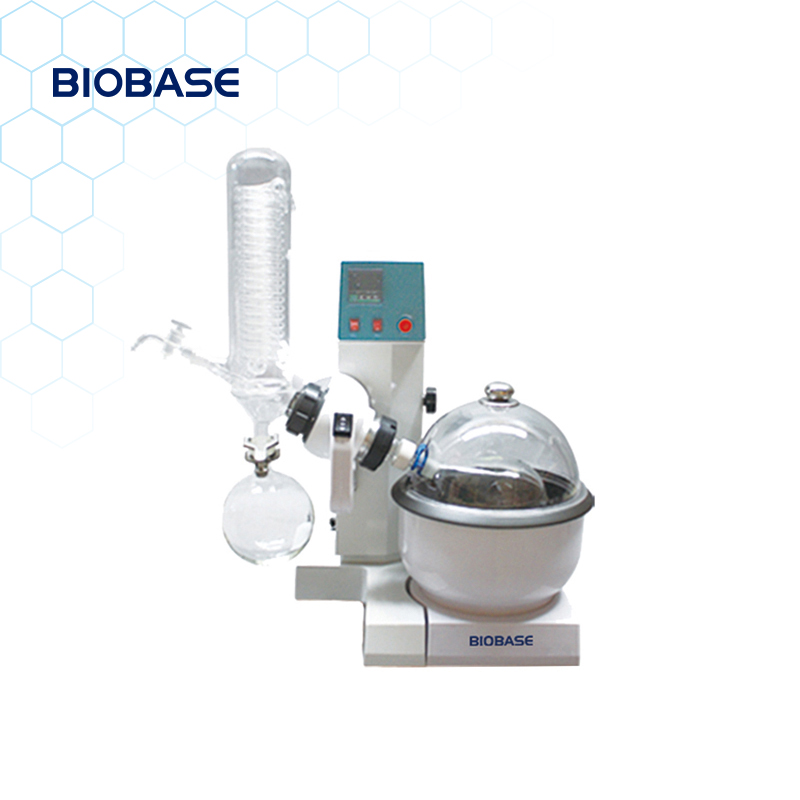 바이오베이스 중국 회전식 진공 증발기 가격 떨어지는 필름 회전식 증발기 5 리터 회전식 수평 증발기