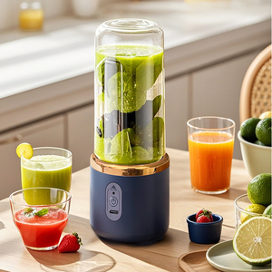 Commercio all'ingrosso portatile 400ML elettrico spremiagrumi Mini USB frullatore ricaricabile con lama in acciaio inox motore a corrente continua per lo sport - Product Image 2