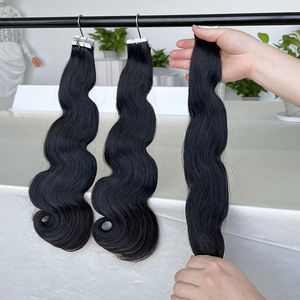 הסיטונאי 12a כיתה שיער הודי גולמי שיער חלקה הרחבות עור בלתי נראה חלקה הרחבות דה cheveux סרט בהרחבות שיער אנושי - Product Image 5