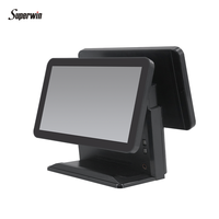 Système de moniteur POS à écran tactile de 15 pouces avec support et balance de pesage, machine POS PC