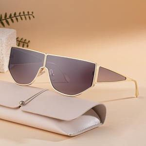 Lunettes de soleil irrégulières XN-98151 pour hommes, protection UV400, monture en plastique et métal, pare-soleil classe 2, avec emballage boîte - Product Image 3