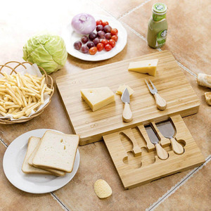 Bamboo products from source manufacturer: cheese <b>board</b>, cheese knife, drawer-type kitchen <b>tools</b>, tableware, fruit cutting <b>board</b> - Product Image 1