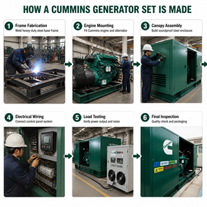 Groupe électrogène diesel de type ouvert haute performance 1500 kVA, générateur industriel alimenté par moteur pour grands projets - Product Image 1