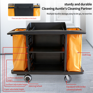 Carro <span class=keywords><strong>de</strong></span> conserje eléctrico para servicio <span class=keywords><strong>de</strong></span> habitaciones <span class=keywords><strong>de</strong></span> hotel, carrito <span class=keywords><strong>de</strong></span> limpieza y lavandería, necesidades <span class=keywords><strong>de</strong></span> limpieza para carros <span class=keywords><strong>de</strong></span> limpieza - Product Image 3