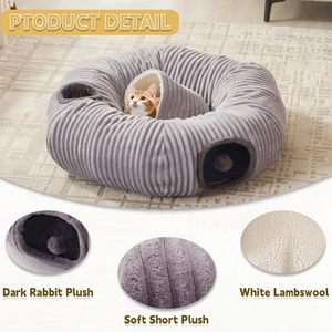 Ouvert Pliable Pet Shell Nid Confortable De Protection Chat <span class=keywords><strong>Tunnel</strong></span> pour Petits Animaux et Chiens Carton Emballage - Product Image 5