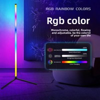 Lumière d'ambiance modulaire pour jeux vidéo, RGB, à commande vocale, contrôlable par application, sur pied, alimentation USB