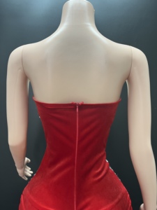 Novance Y4661 nuovi prodotti più venduti 2025 trenino <span class=keywords><strong>rosso</strong></span> elegante <span class=keywords><strong>abito</strong></span> da sera glamour <span class=keywords><strong>senza</strong></span> <span class=keywords><strong>spalline</strong></span> Sexy abiti da festa donna - Product Image 6