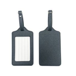 맞춤형 여행용 수하물 태그, PU 소재로 제작된 스트랩과 주소 카드가 있는 인조 가죽 ID 라벨 - Product Image 1