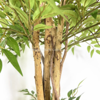 153/190cm arbre de Ficus artificiel Faux plastique feuille verte plante en pot arbres artificiels pour la décoration intérieure