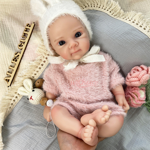 Muñeca Reborn de Silicona Realista de 16 Pulgadas, Estilo Bebé Adorable, <span class=keywords><strong>para</strong></span> Colección Conmemorativa y Uso como Compañera - Product Image 4