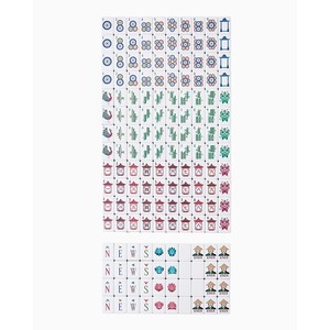 Luxury Modern Hand-Painted American Blue Acrylic <b>Mahjong</b> Tiles Custom Color 160pcs Durable Eco-Friendly Foldable Portable - Product Image 5