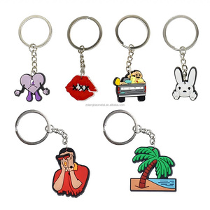 Conception personnalisée de porte-clés en silicone 3D en caoutchouc PVC cadeaux pour les destin de clés promotionnels breloque de sac de filles mignonnes - Product Image 6