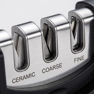 Aiguiseur de couteaux de cuisine multifonctionnel en céramique rapide pour la maison, en acier au tungstène et diamant, écologique, affûtage en quatre étapes - Product Image 3