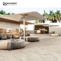 Dalles de porcelaine extérieures en marbre gris 600x600x20mm, antidérapantes, résistantes aux intempéries et aux UV, finition mate, pour terrasse, piscine, pavage
