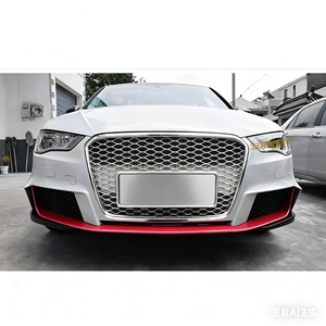 กระจังหน้าโครเมียมแบบ OEM สีเงิน ตาข่าย ABS ใหม่ สำหรับ Audi A3 8P.5 RS3 Style ปี 08-12 ยี่ห้อ PNB คุณภาพสูง ติดตั้งง่าย 3 ชิ้น - Product Image 6