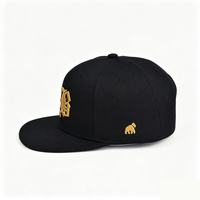 Casquettes Snapback personnalisées à 5 panneaux, broderie 3D, logo imprimé animal, visière courte, 100% coton, sport, mode, streetwear, voyage
