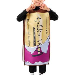 Costume d'Halloween <span class=keywords><strong>Charlie</strong></span> Chocolate Factory Golden Voucher Cosplay de scène scolaire pour enfants - Product Image 1