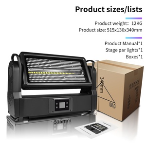 AICPOSE - Luz Estroboscópica LED DMX RGBW 4 en 1 de 1000 W para Exteriores, Resistente al Agua IP65, con Cabezal Móvil - Product Image 2