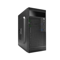 Boîtier pour PC Micro ATX JNP Mini tour centrale M-ATX avec refroidissement par ventilateur Boîtier de bureau en plastique USB3.0 et HD Audio