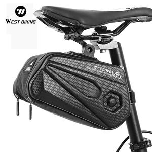 WEST BIKING 2.6L 3D Hard Shell Sacoche de selle de vélo Portable Multiple Layer Bike Sac de siège arrière pour les voyages en plein air - Product Image 1