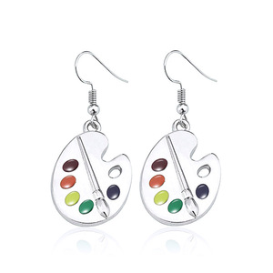 Collana con Ciondolo a Forma di Palette Irregolare Creativa per Donne, Gioiello Quotidiano Chic con Catena a O - Product Image 6