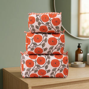 Extra Large <b>Pouch</b> Set Medium Cotton <b>Pouch</b> Small <b>Pouch</b> <b>zip</b> <b>Pouch</b> Large toiletry Bags Modern <b>Pouch</b> Big Cosmetic Bag Vanity Bags - Product Image 4
