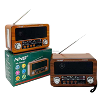 Radio solaire portable multi-bandes AM/FM/SW avec gros boutons en plastique, lampe de poche et torche, modèle NS-7080BT