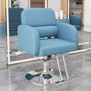 Modern Grey Faux Leather Barber Chair Fashionable Haircut Salon Chair Hair Salon Barber Chairs Professional Hydraulic Salon Chai - Product Image 5