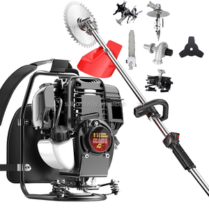 Long Pole <b>Petrol</b> Lawn Mower With Metal Hedge Trimmer Grass <b>Cutter</b> 4-Stroke Engine 40-70cm Cutting Width 35.8cc Displacement Dura - Product Image 5