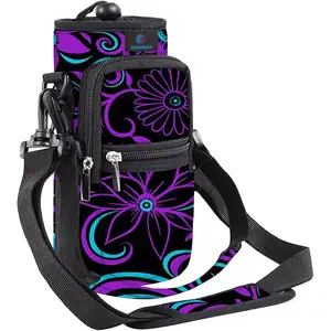 Sports Insulated Neoprene Water Bottle Carrier Holder Bag With Shoulder