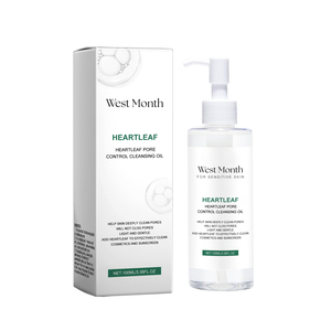 Olio detergente per la pulizia dei pori West Month, deterge <span class=keywords><strong>viso</strong></span>, occhi e labbra, rimuove delicatamente <span class=keywords><strong>il</strong></span> trucco e purifica. - Product Image 1