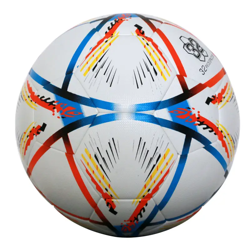 كرة قدم ألمانية من جلد بي يو مع شعار كرات قدم نايلون بالجملة مقاس 4 كرات أصلية