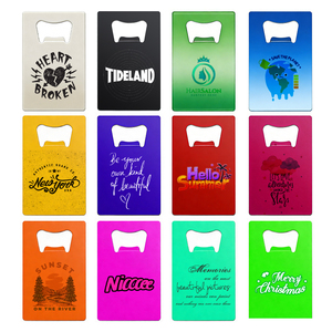 Abridor de Botellas de Acero Inoxidable en Forma de Tarjeta, para Bolsillo, Recuerdo de Boda, Grabado Láser, Abridor de Botellas en Blanco con Forma de Tarjeta de Crédito - Product Image 4