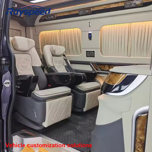 Tam Araç İç Dekorasyonu Lüks Araba Koltukları Tavan Lambası Perdeleri Bölme Vito Sprinter W447 Hiace Mpv Van için - Product Image 4