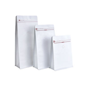 <span class=keywords><strong>Bolsas</strong></span> de Café de Papel Kraft con Cierre Ziplock y Válvula, de Fondo Plano, de Alta Calidad, al por Mayor, 500g 1kg - Product Image 2
