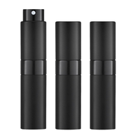Mini flacon pulvérisateur rechargeable d'atomiseur de parfum en aluminium de torsion de 10ml avec le carton de pulvérisateur de pompe emballé et la surface sérigraphiée