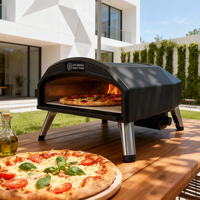 Oven Pizza Gas Taman Multifungsi 16 Inci dengan Pembakar Hornobde Berputar 360 Derajat Buatan Cina