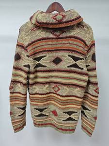 Cárdigan Multicolor Hecho a Mano Estilo Casual de Punto Inspirado EN EL Suroeste con Patrones Geométricos Rústicos Acogedor Cierre de Botones - Product Image 2