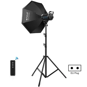 Nieuwe Ontwerp Puluz 100W Photo Studio Flash Strobe Light Kit Met Softbox Reflector Statief