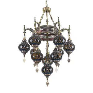 Turkish Style Moroccan Style Crystal Glass Carved Chandelier