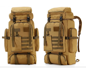 Sac à dos tactique de randonnée de voyage résistant à l'eau Sac à dos à fermeture éclair en polyester pour les aventures en montagne Logo - Product Image 6