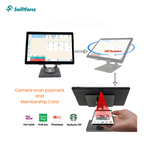 10.1 inch Android <span class=keywords><strong>POS</strong></span> hệ thống máy tính bảng thiết bị đầu cuối và máy in với đứng 360 ° xoay từ gắn kết tương thích Wifi kết nối - Product Image 2