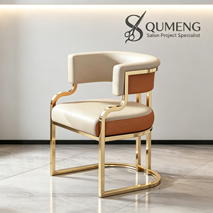 Z Light Luxury Dining <b>Chairs</b> Home <b>Makeup</b> <b>Chairs</b> Hotel Reception Sales Offices Negotiation for Sofas Nail Salon Backrests - Product Image 1