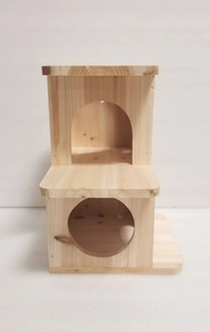 บ้านไม้2ชั้นสำหรับหนูแฮมสเตอร์ชินชิล่าบ้าน <span class=keywords><strong>Degu</strong></span> - Product Image 6