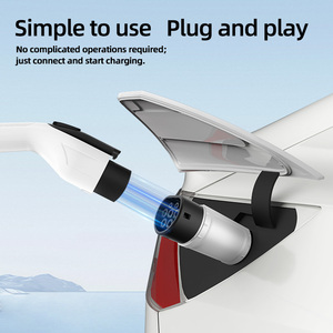 Adaptateur <span class=keywords><strong>de</strong></span> charge EV GB/T vers NACS en cuivre plaqué argent, haute conductivité, connexion stable pour <span class=keywords><strong>Tesla</strong></span> 7kW 230V - Product Image 2