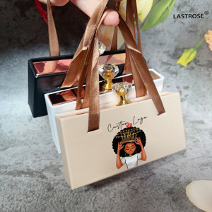 Nude Lashbox OEM Lashpackaging Gift Box With <strong>3D</strong> Faux <strong>Mink</strong> Lashes Rectangle <strong>Eyelash</strong> Packaging Box <strong>case</strong> With Silk Ribbon - Product Image 1
