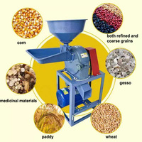 Broyeur de Céréales Électrique Mini Haute Efficacité pour Maïs Soja Blé Riz, Moulin