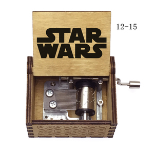 Boîte à musique en bois à remonter, imprimée en couleur, sur le thème de la <span class=keywords><strong>Star</strong></span> de cinéma célèbre <span class=keywords><strong>Star</strong></span> <span class=keywords><strong>Wars</strong></span>, pour les fans, les amis, la famille, cadeau d'anniversaire - Product Image 6